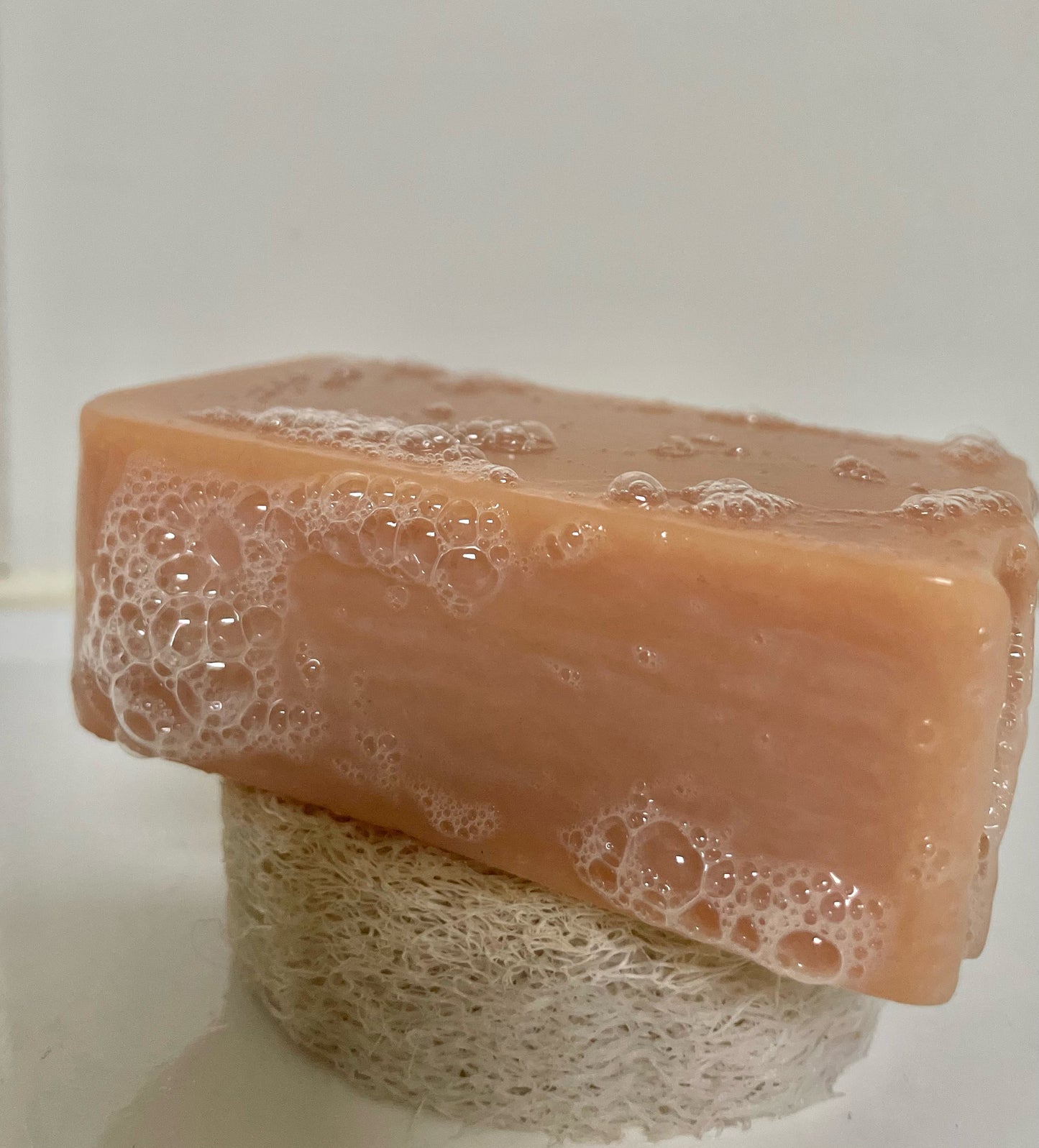 Natural loofah soap dish - keeps your soap dry and lasting longer